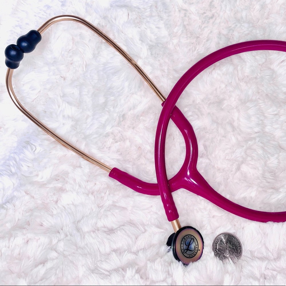 COPY - 3M Littmann Stethoscope, Classic II Infant, Raspberry Tube, Rainbow Ches…